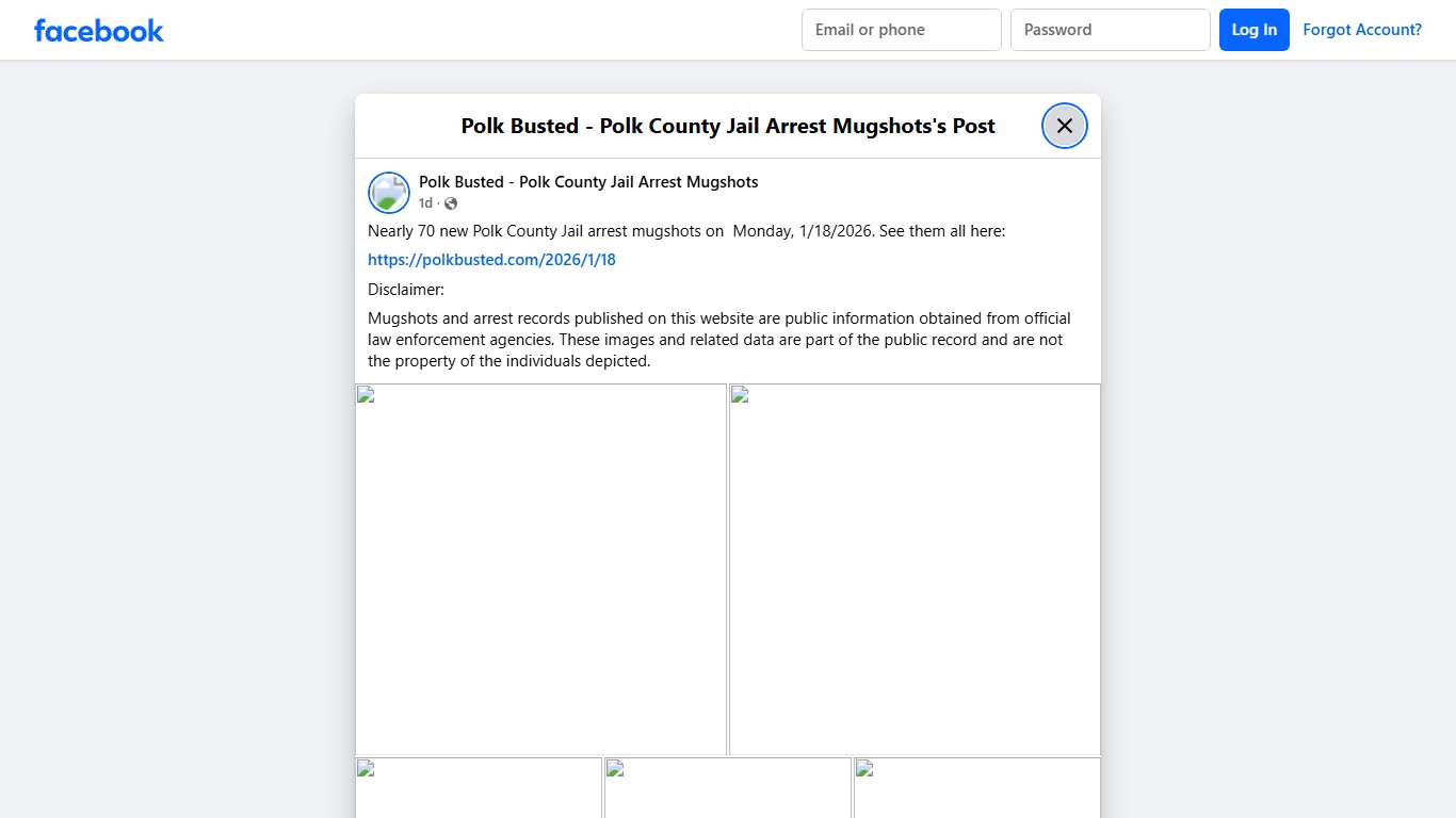 Nearly 70... - Polk Busted - Polk County Jail Arrest Mugshots | Facebook